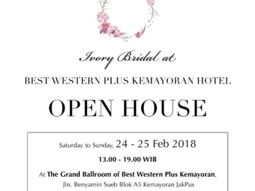 Open House Ivory Bridal Collection Best Western Kemayoran Jakarta Promotion Cashback